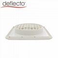 8 Inch Louvered Dryer Vent Cover Exterior Wall Gravity Vent Hood Outlet 5