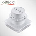 Humidity Sensor 6 Inch Sliver Grey ABS Ventilation Exhaust Fan 5