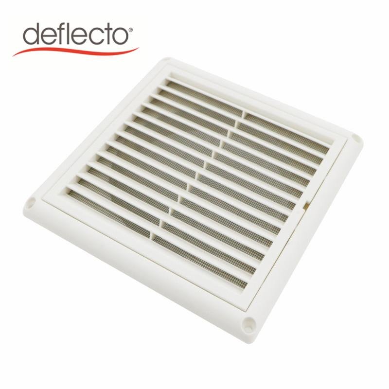 8 Inch Plastic Louered Vent Cover Ventilation Grille with Flyscreen 3