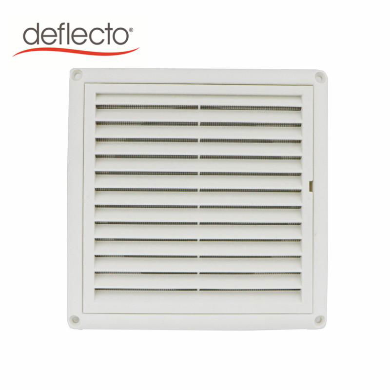 8 Inch Plastic Louered Vent Cover Ventilation Grille with Flyscreen 4