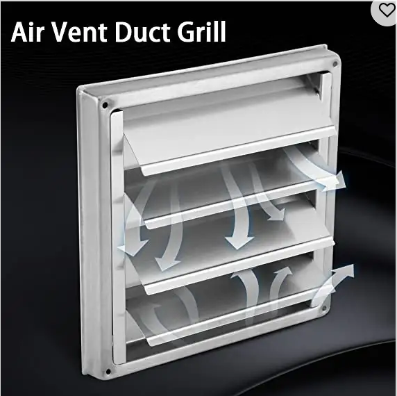 Wholesale 4 Inch Air Vent Duct Grill SUS304 Fan 2