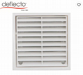 4 Inch,100mm Air Vent ABS Louvred Wall Vent Grille with Flyscreen 