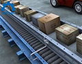 Roller conveyor product line with lift equipment
