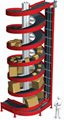 Saving Floor Space spiral conveyor Vertical Transfer Spiral Elevator 