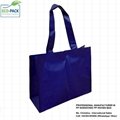 Eco friendly PP non woven blue laminated shopping bag 1