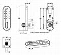 KERONG Smart Keyless Electronic Locker Latches Digital Combination Cam Lock 5