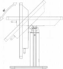 Capacitive LCD Light Head Parallel Port Android 32-inch Wall-mounted