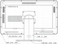 Capacitive LCD Light Head Parallel Port Android 32-inch Wall-mounted 3