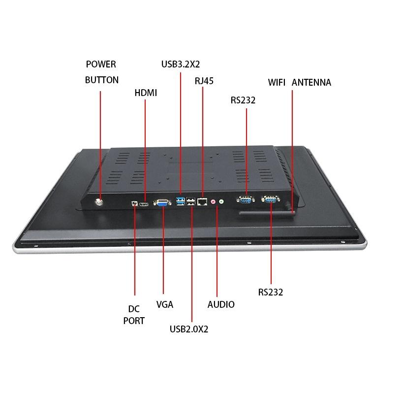 Capacitive LCD Light Head Parallel Port Android 32-inch Wall-mounted 4