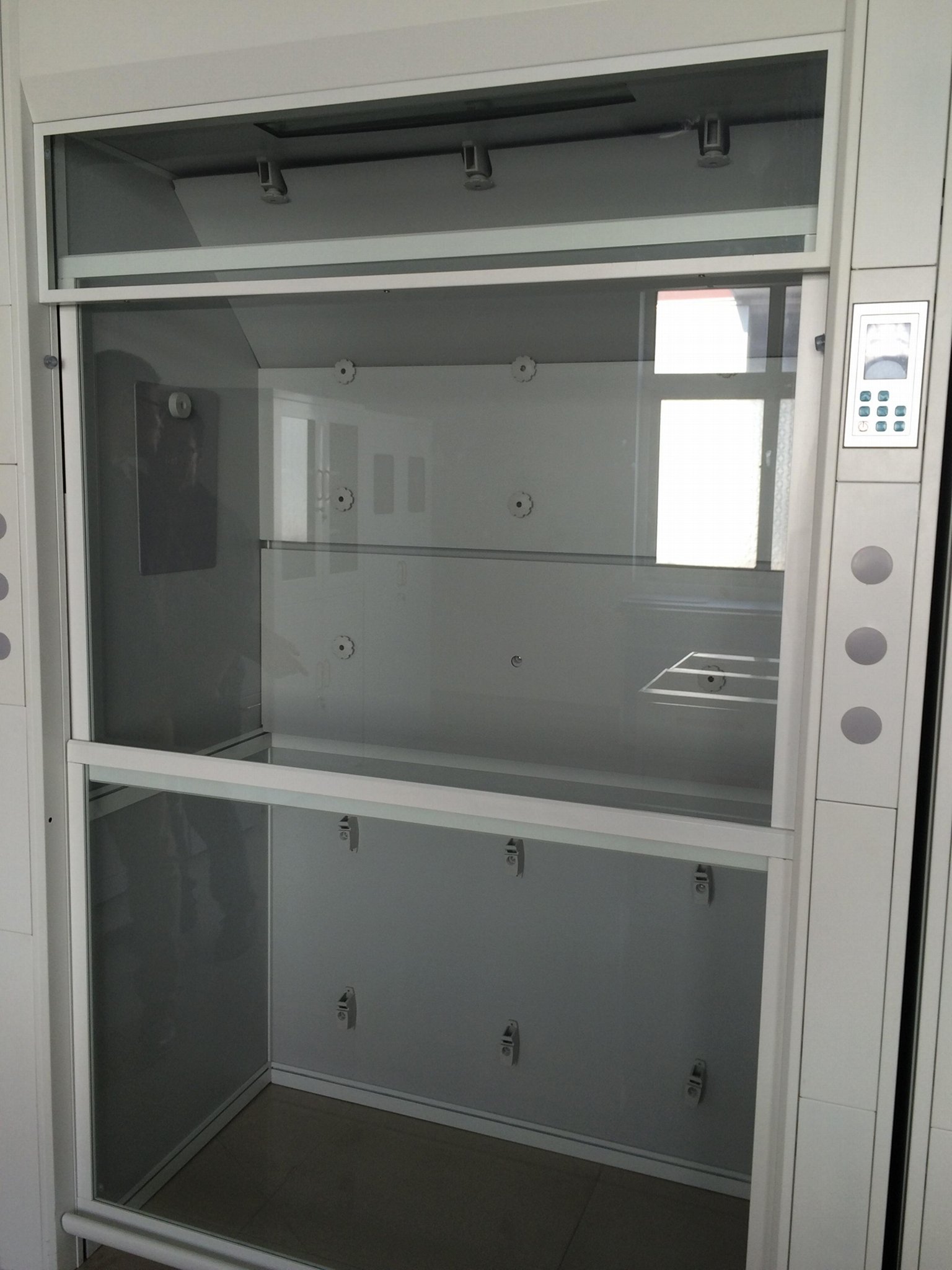 CE Approved All Steel Fume Cabinet Walk-in Laboratory Fume Cupboard Floor Mounte