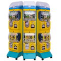 Two layer capsule toy vending machine gacha machine with display