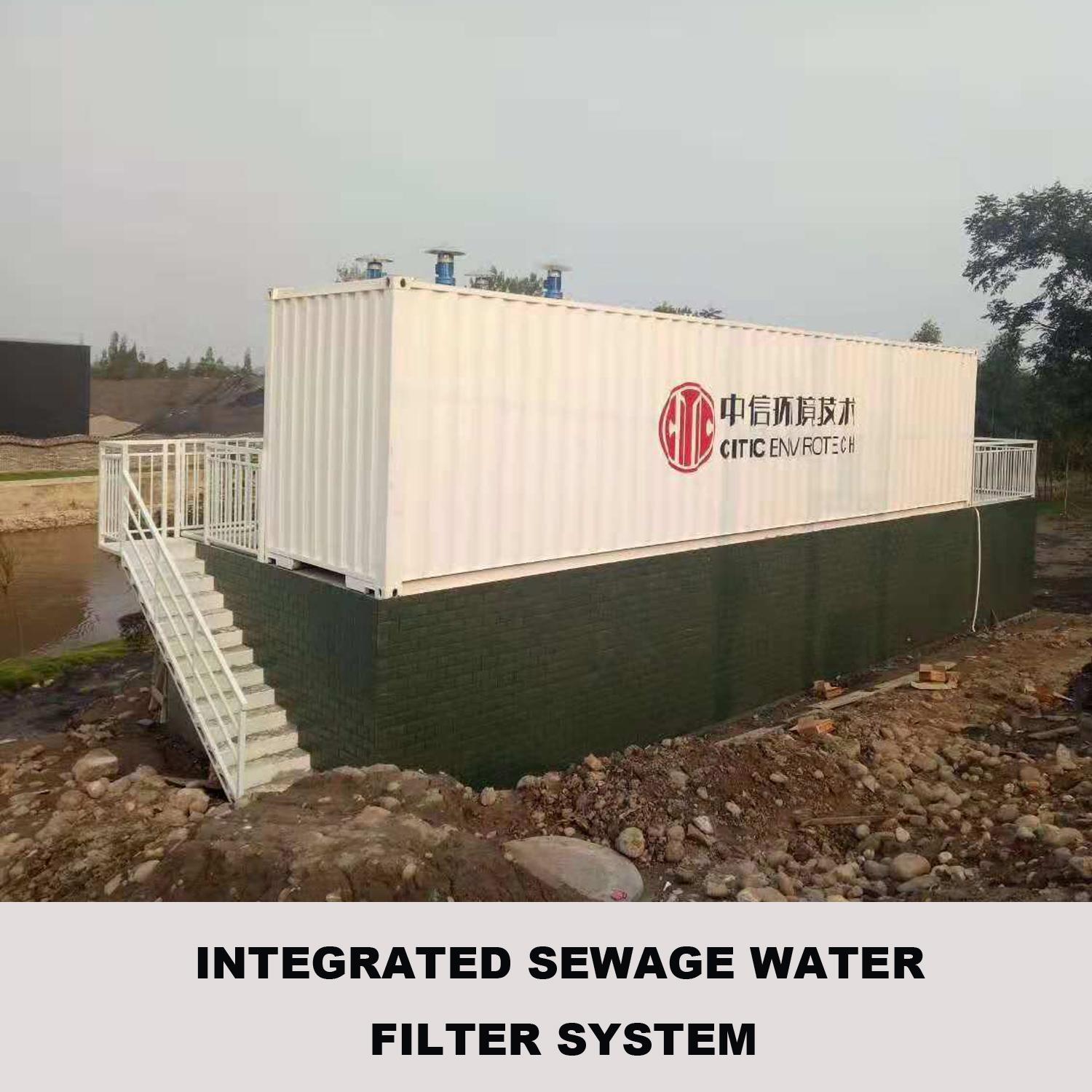 Mobile containerized water treatment equipment