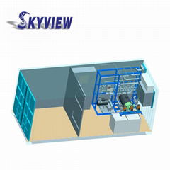 Mobile containerized water treatment equipment 