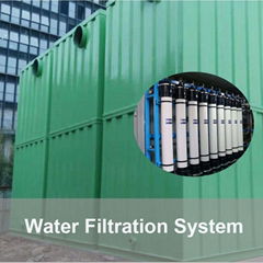 Mobile containerized water treatment equipment 