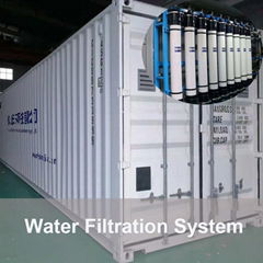 Mobile containerized water treatment equipment 