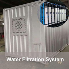 Mobile containerized water treatment equipment 