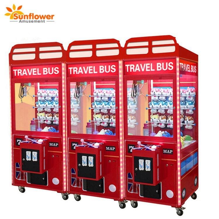 Hot Sale London Bus Toy Claw Crane Game Machine Kids Coin Operated Game Machine 