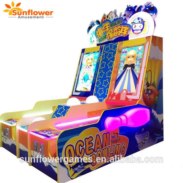 2019 Sunflower amusement patent ocean bowling redemption game machine indoor spo