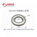 Stainless steel flat washer DIN125  3