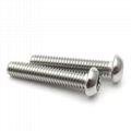 Factory price SS304 316 button head bolt hex socket screw ISO7380 5