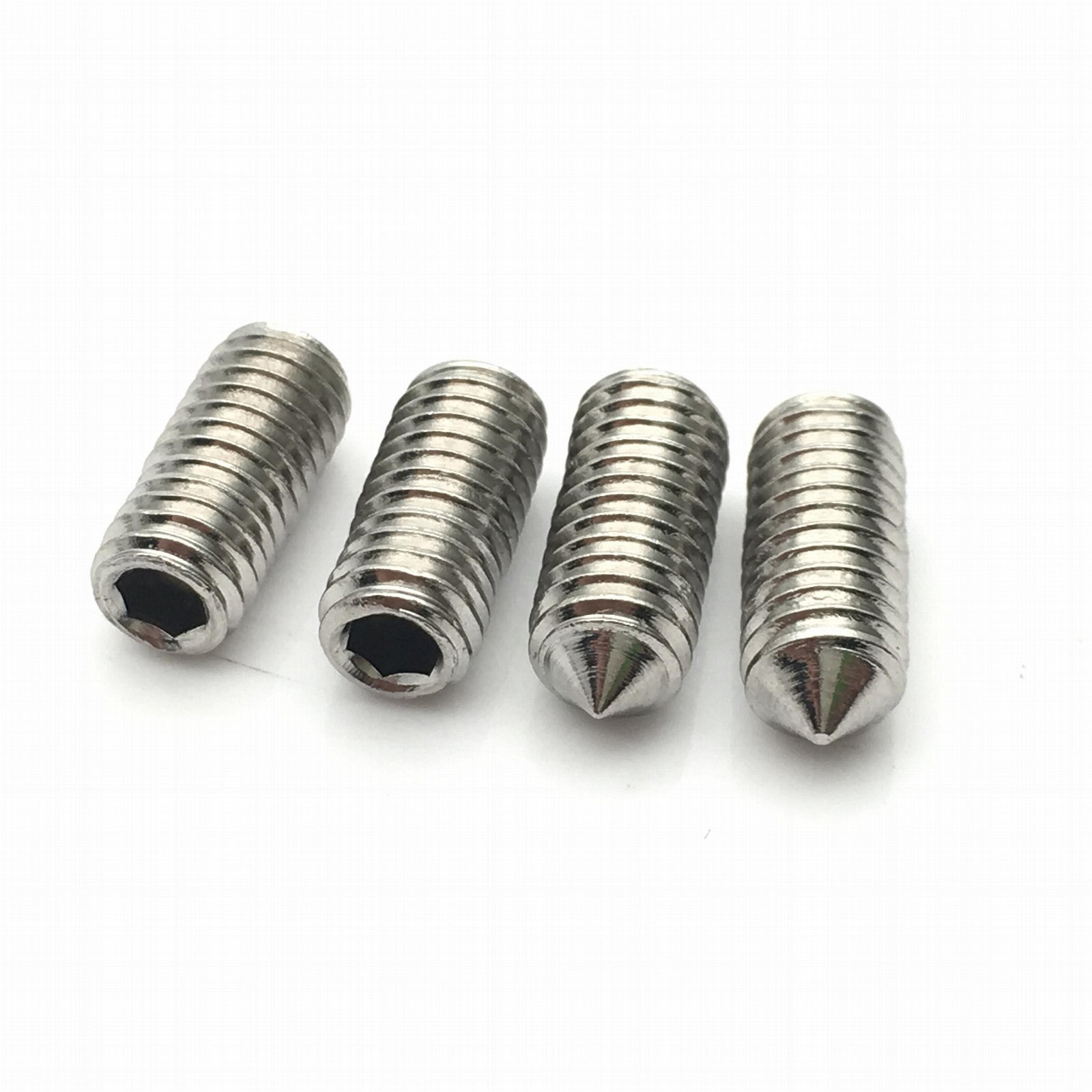 304 316 stainless steel set screw grub screw with flat point cup point corn poin 5
