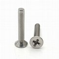 SS304 316 Stainless steel philips flat head machine screw DIN965 screw