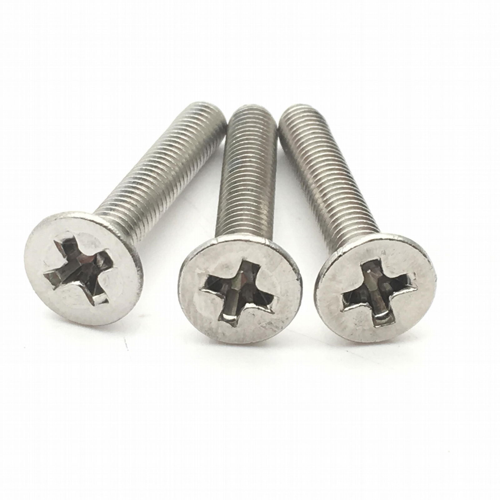 SS304 316 Stainless steel philips flat head machine screw DIN965 screw 4