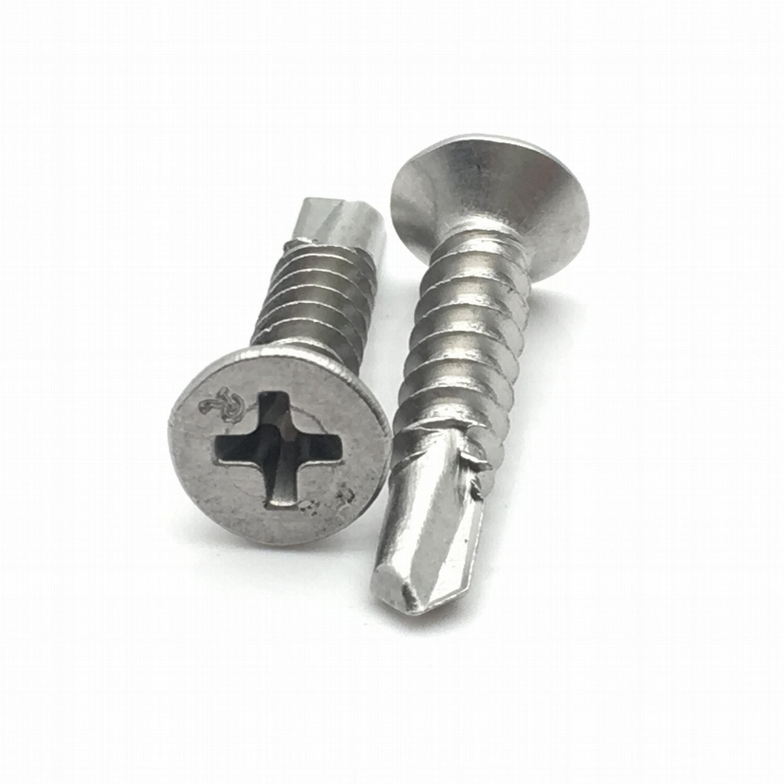 SS410 stainless steel flat head countersunk phillip self drilling screw 2