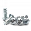 carbon steel zinc plated ISO7380 Hexagon Socket Button Head screws grade 10.9 12 2