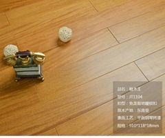 Pure solid wood floor keel - free lock