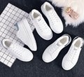 White shoes with cashmere in winter