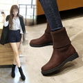 Women's flat bottom boots 1