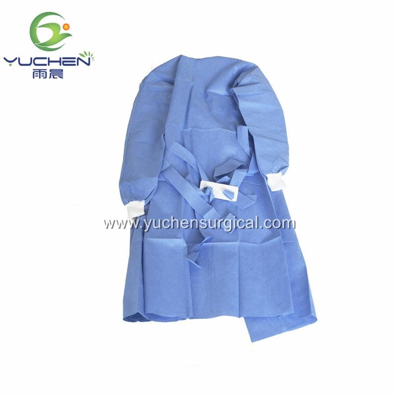 Nonwoven Sterile Disposable Medical SMS Patient Surgical Gown 3