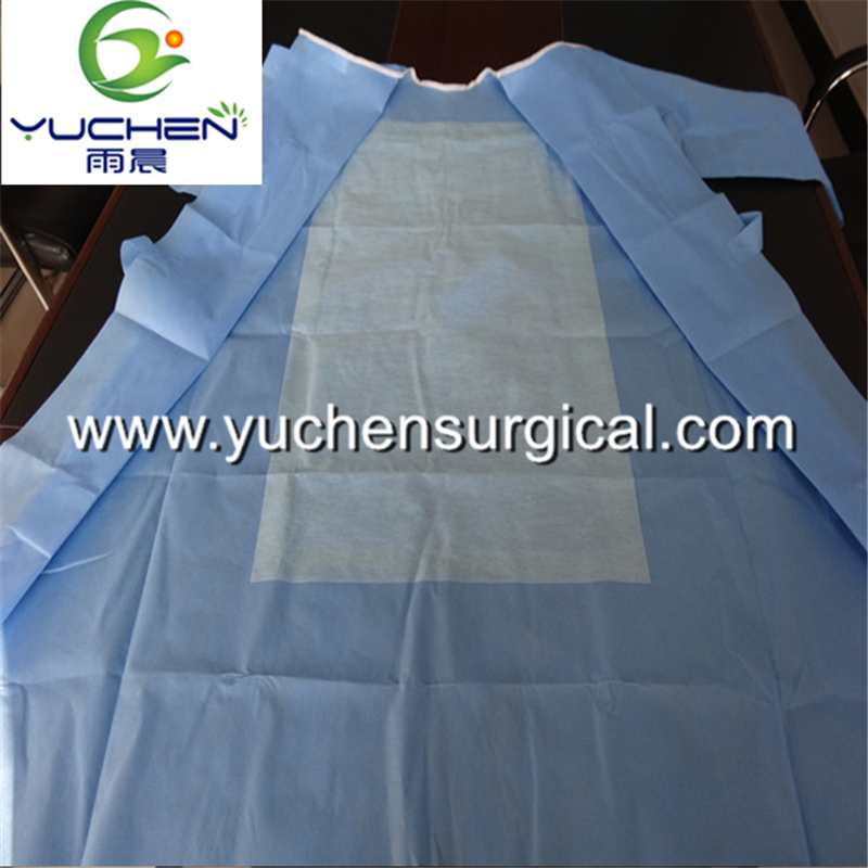 Nonwoven Sterile Disposable Medical SMS Patient Surgical Gown 4