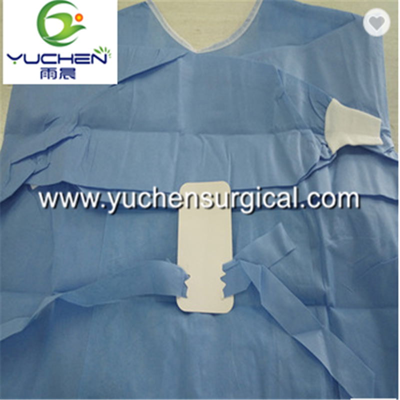 Nonwoven Sterile Disposable Medical SMS Patient Surgical Gown 5