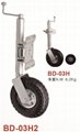jockey wheel - 250mm (10'') pneumatic wheel with swing away bracket 1