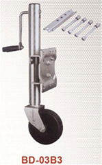 Trailer jack 1000lbs Zinc plated with swing bracket