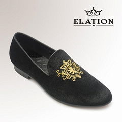 Black Velvet Mens Loafer Mens Casual Shoes