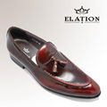 Red Brush-off Leather Tassel Mens Dress Shoes