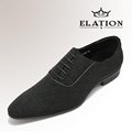Fashion Black Pearl Leather Mens Shoes 1
