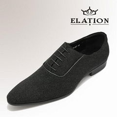 Fashion Black Pearl Leather Mens Shoes