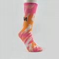 Digital printing crew socks Polyester sock fashion sock women socks Sports socks 5