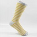 Lurex stripes socks Crew socks fashion sock women's socks Polyester socks 2
