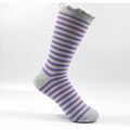Lurex stripes socks Crew socks fashion sock women's socks Polyester socks 3