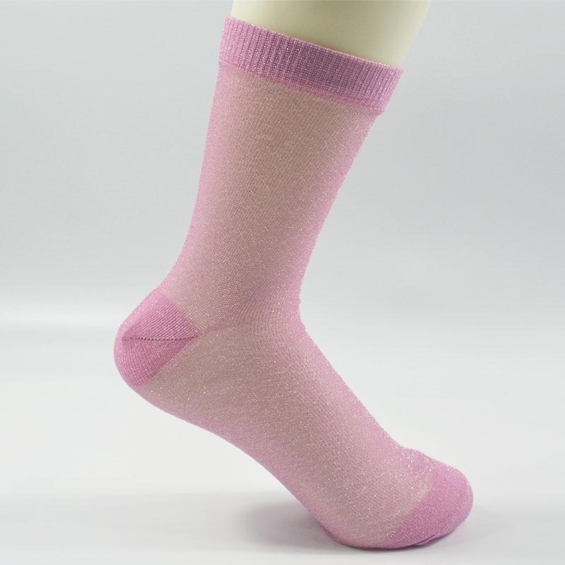 Sheer multi crew socks Polyamide socks fashion sock women's sock 3