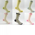 Glass yarn lurex crew socks Polyamide socks fashion sock fashion apparel women's 1
