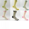 Glass yarn lurex crew socks Polyamide