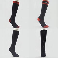 Knee high socks with lurex fashion sock women's socks Polytam socks