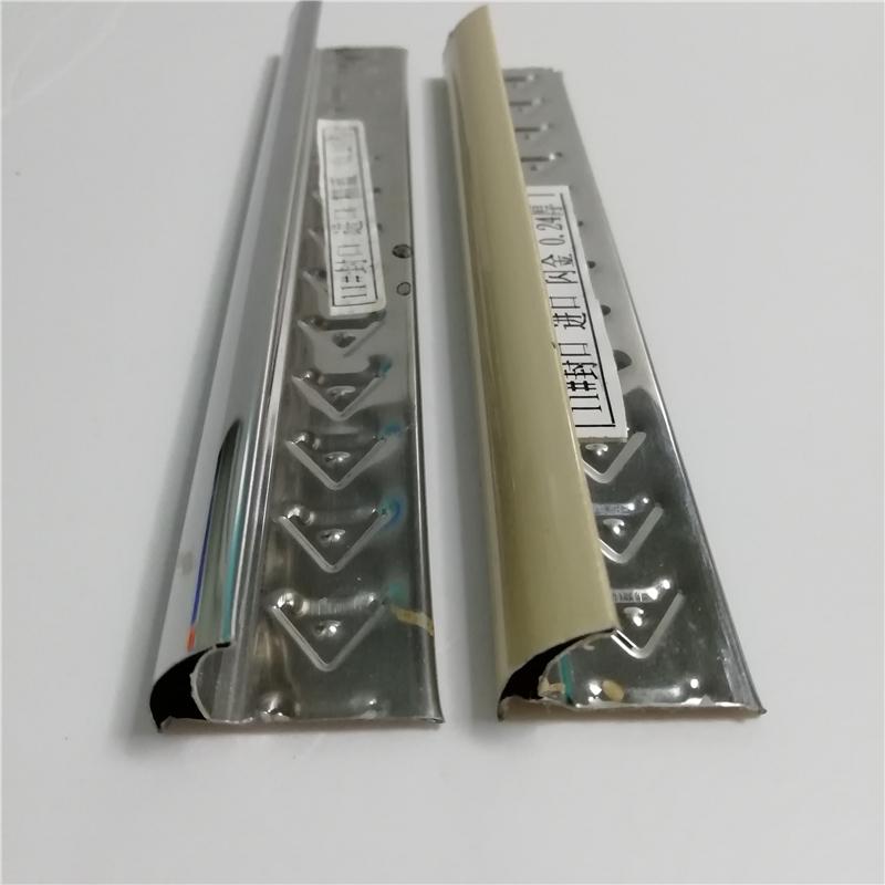 Anti-rust stainless steel 304 tile edge trim for bathroom marble wall 3