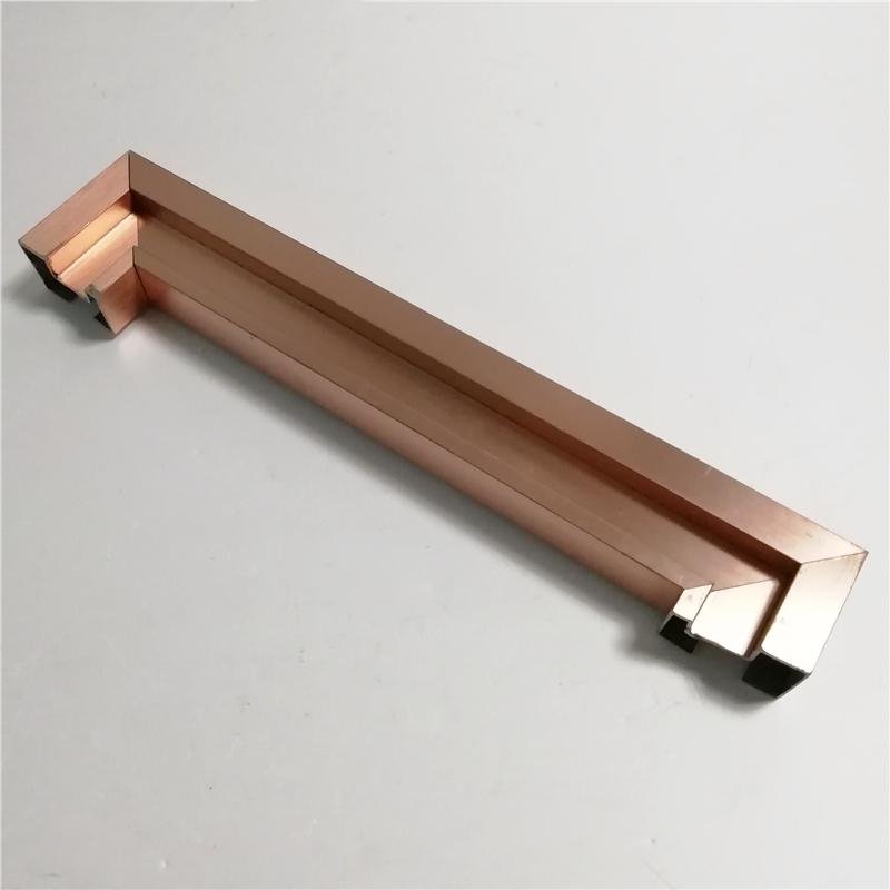 High quality stainless steel window frame hairline rose gold door frame